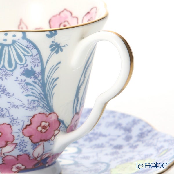 ウェッジウッド（Wedgwood） バタフライブルーム ティーカップ＆ソーサー ブルー／ピンク