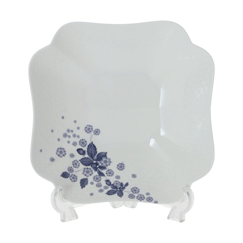 ウェッジウッド（Wedgwood） ストロベリーブルームインディゴ スクエアボウル 23×23cm