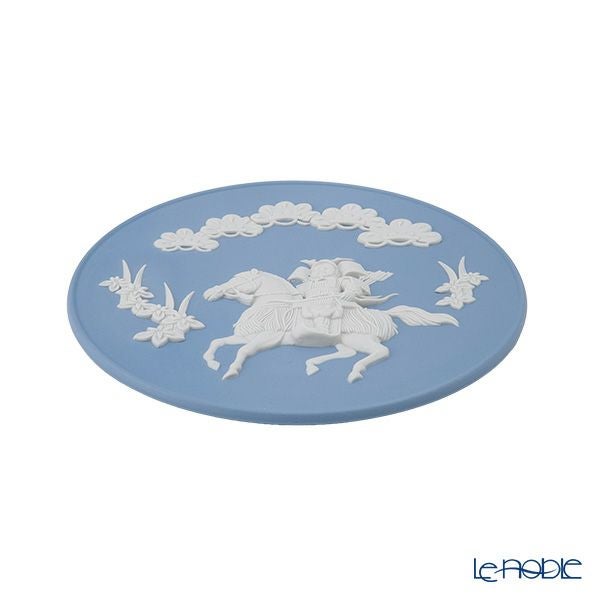 ウェッジウッド（Wedgwood） ジャスパー リトルサムライプレート 18.5cm【プレートスタンド、プレートハンガー付き】