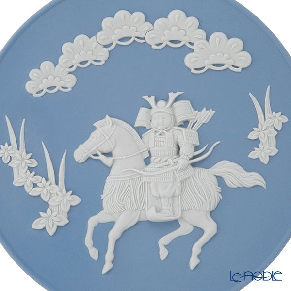 ウェッジウッド（Wedgwood） ジャスパー リトルサムライプレート 18.5cm【プレートスタンド、プレートハンガー付き】