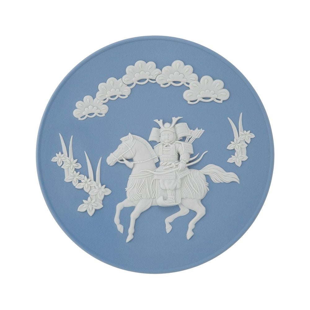 ウェッジウッド（Wedgwood） ジャスパー リトルサムライプレート 18.5cm【プレートスタンド、プレートハンガー付き】