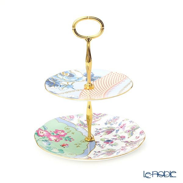 ウェッジウッド（Wedgwood） バタフライブルーム 2段ケーキスタンド 組立式