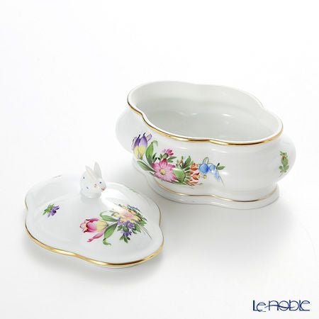 ヘレンド (HEREND) チューリップの花束 06058-0-25 ボンボン入れ（ラビット）