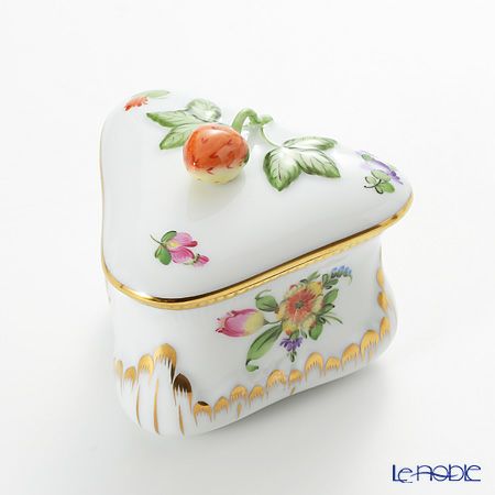 ヘレンド (HEREND) チューリップの花束 06079-0-11 ボンボン入れ トライアングルストロベリー