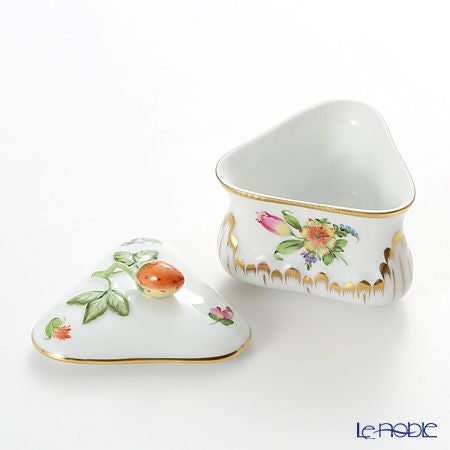 ヘレンド (HEREND) チューリップの花束 06079-0-11 ボンボン入れ トライアングルストロベリー