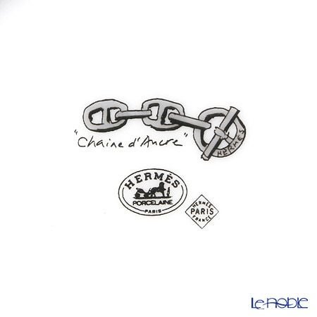 エルメス（HERMES） シェーヌ ダンクル プラチナ モーニングカップ＆ソーサー 340ml