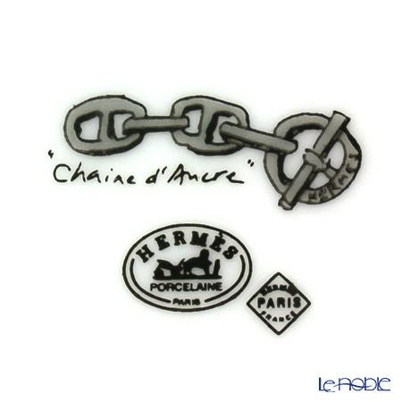 エルメス（HERMES） シェーヌ ダンクル プラチナ ティーカップ＆ソーサー 150ml