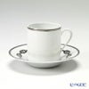 エルメス（HERMES） シェーヌ ダンクル プラチナ コーヒーカップ＆ソーサー 90ml