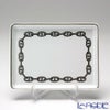 エルメス（HERMES） シェーヌ ダンクル プラチナ 長方形皿 16×12cm