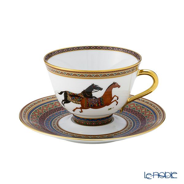 エルメス（HERMES） シュヴァルドリアン ティーカップ＆ソーサー 230ml No.1 ソーサー赤