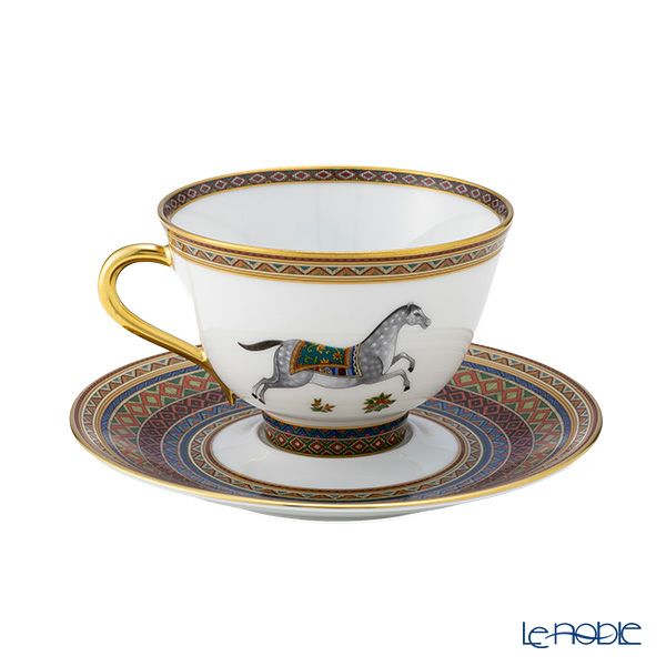 エルメス（HERMES） シュヴァルドリアン ティーカップ＆ソーサー 230ml No.1 ソーサー赤