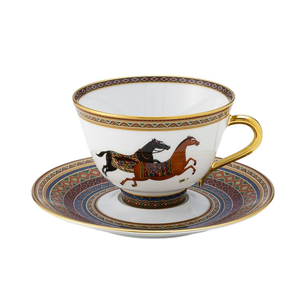 エルメス（HERMES） シュヴァルドリアン ティーカップ＆ソーサー 230ml No.1 ソーサー赤