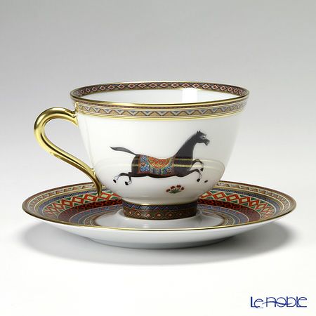 エルメス（HERMES） シュヴァルドリアン ティーカップ＆ソーサー 230ml No.2 ソーサー赤