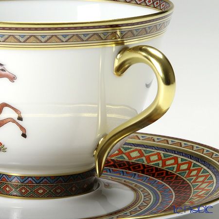 エルメス（HERMES） シュヴァルドリアン ティーカップ＆ソーサー 230ml No.3 ソーサー赤