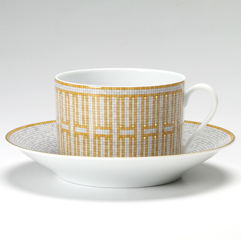 エルメス（HERMES） モザイク ヴァンキャトル モーニングカップ＆ソーサー 340ml