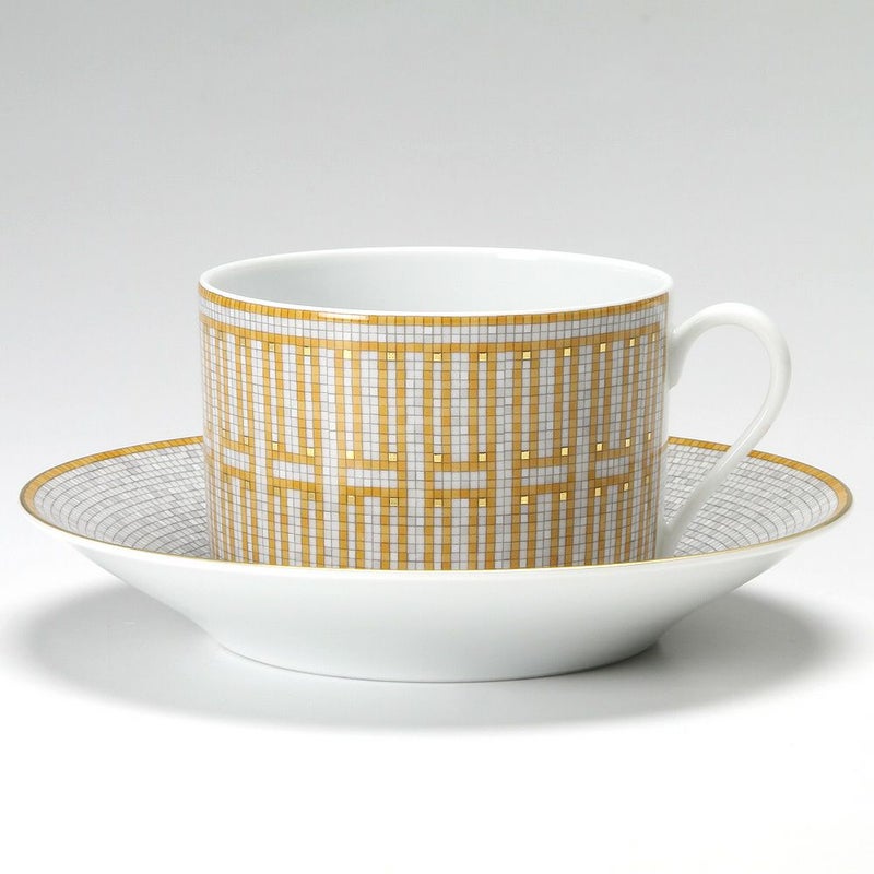 エルメス（HERMES） モザイク ヴァンキャトル モーニングカップ＆ソーサー 340ml