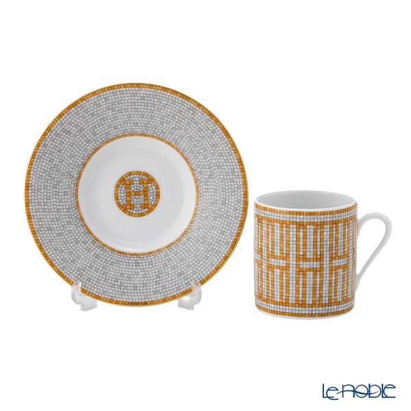 エルメス（HERMES） モザイク ヴァンキャトル コーヒーカップ＆ソーサー 100ml