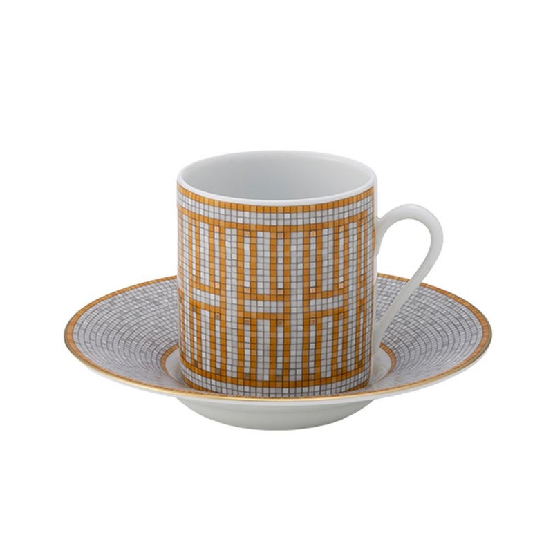 エルメス（HERMES） モザイク ヴァンキャトル コーヒーカップ＆ソーサー 100ml