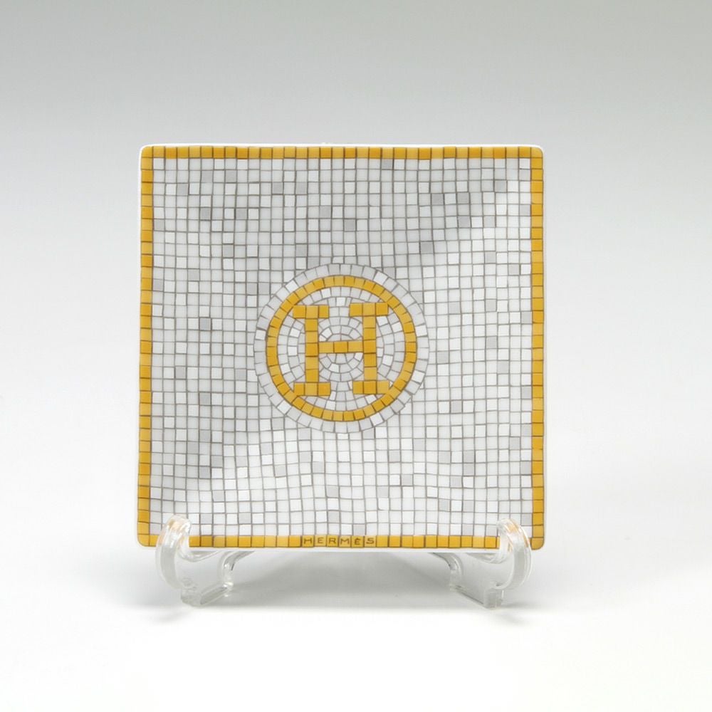 エルメス（HERMES） モザイク ヴァンキャトル プチカレ（プレート） 7×7cm No.1