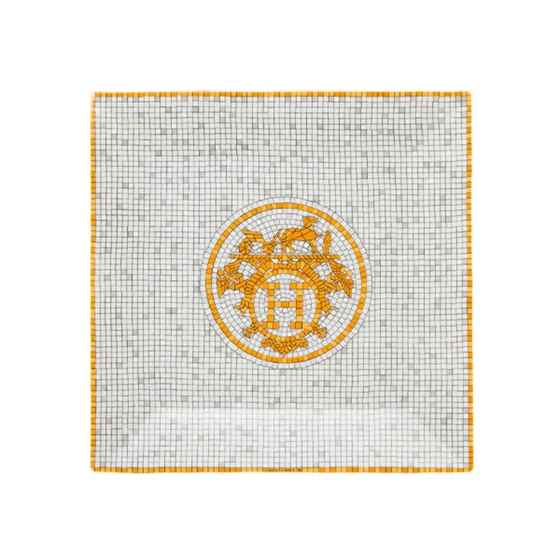 エルメス（HERMES） モザイク ヴァンキャトル プチカレ（プレート） 15×15cm No.3