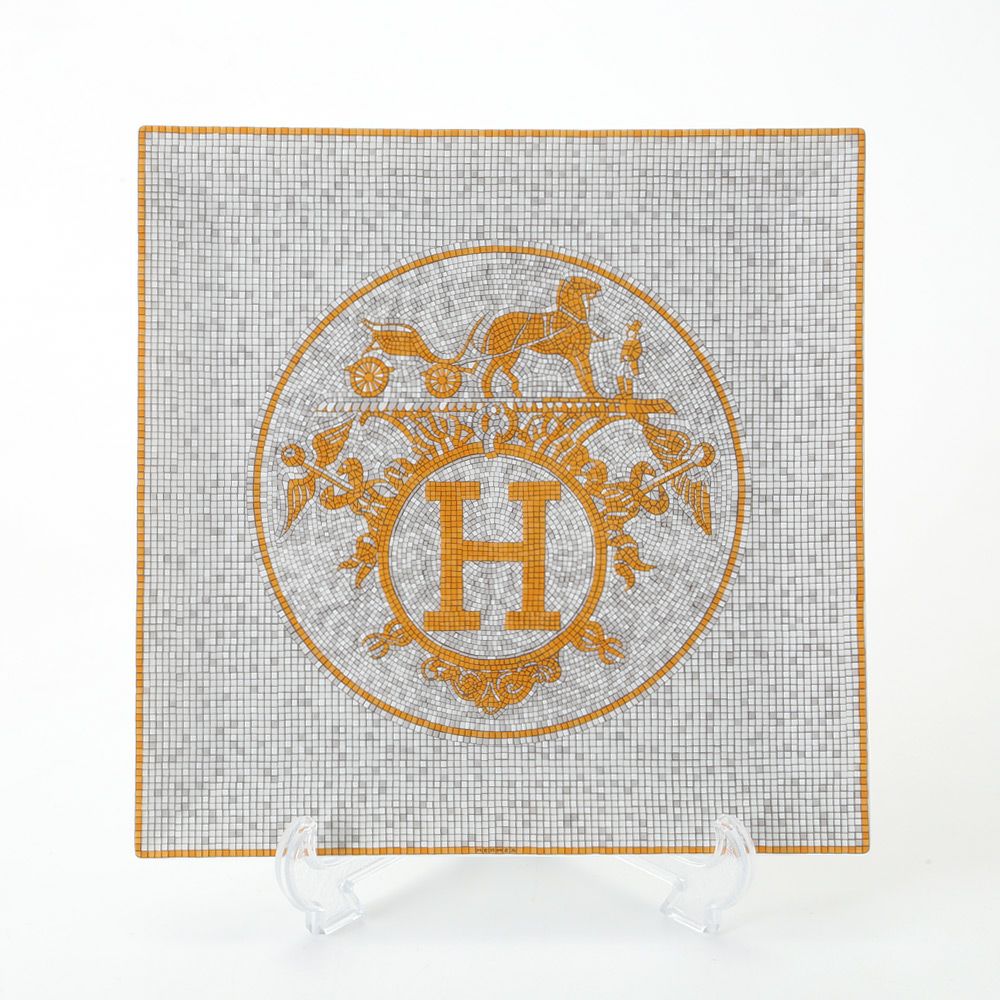 エルメス（HERMES） モザイク ヴァンキャトル プチカレ（プレート） 23×23cm No.5