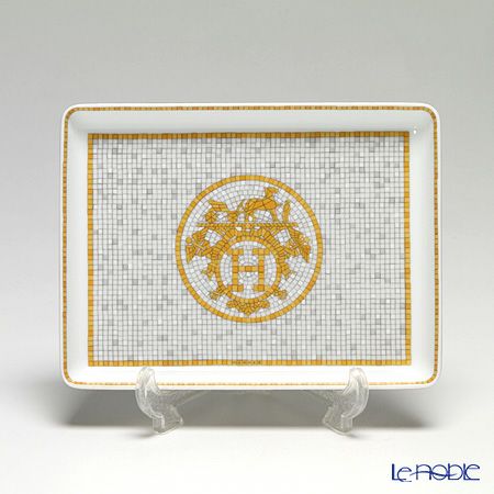 エルメス（HERMES） モザイク ヴァンキャトル コレクション アジアティック 長方形皿 16×12cm