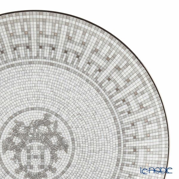 エルメス（HERMES） モザイク ヴァンキャトル プラチナ デザートプレート 21cm