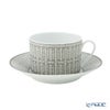 エルメス（HERMES） モザイク ヴァンキャトル プラチナ モーニングカップ＆ソーサー 340ml