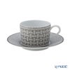 エルメス（HERMES） モザイク ヴァンキャトル プラチナ ティーカップ＆ソーサー 160ml