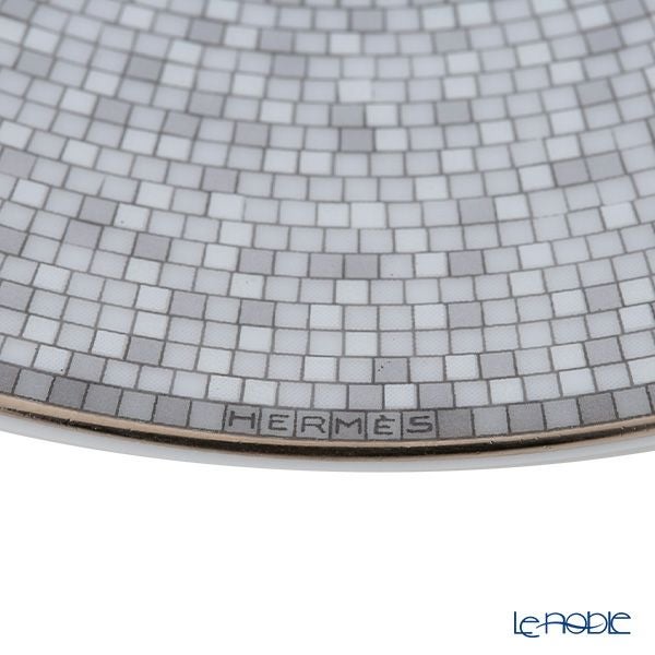 エルメス（HERMES） モザイク ヴァンキャトル プラチナ ティーカップ＆ソーサー 160ml