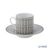 エルメス（HERMES） モザイク ヴァンキャトル プラチナ コーヒーカップ＆ソーサー 100ml