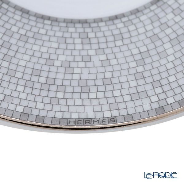 エルメス（HERMES） モザイク ヴァンキャトル プラチナ コーヒーカップ＆ソーサー 100ml