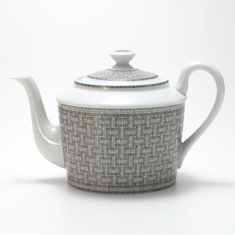エルメス（HERMES） モザイク ヴァンキャトル プラチナ ティーポット 850ml 035018P