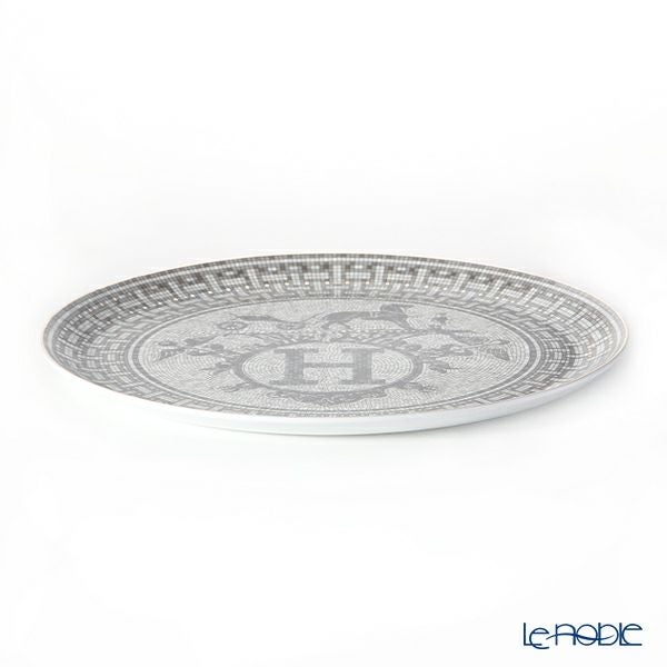 エルメス（HERMES） モザイク ヴァンキャトル プラチナ タルトプレート 32cm