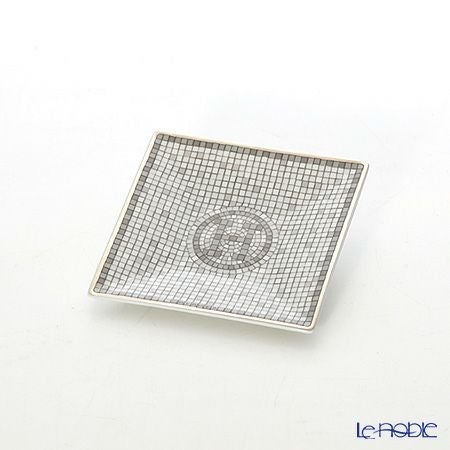 エルメス（HERMES） モザイク ヴァンキャトル プラチナ プチカレ（プレート） 7×7cm No.1