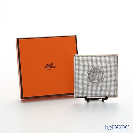 エルメス（HERMES） モザイク ヴァンキャトル プラチナ プチカレ（プレート） 7×7cm No.1