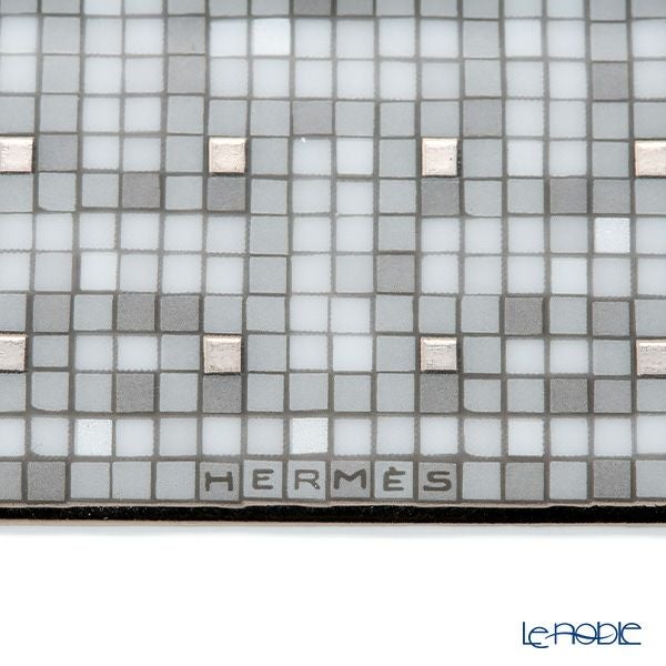 エルメス（HERMES） モザイク ヴァンキャトル プラチナ プチカレ（プレート） 19×19cm No.4 035044P