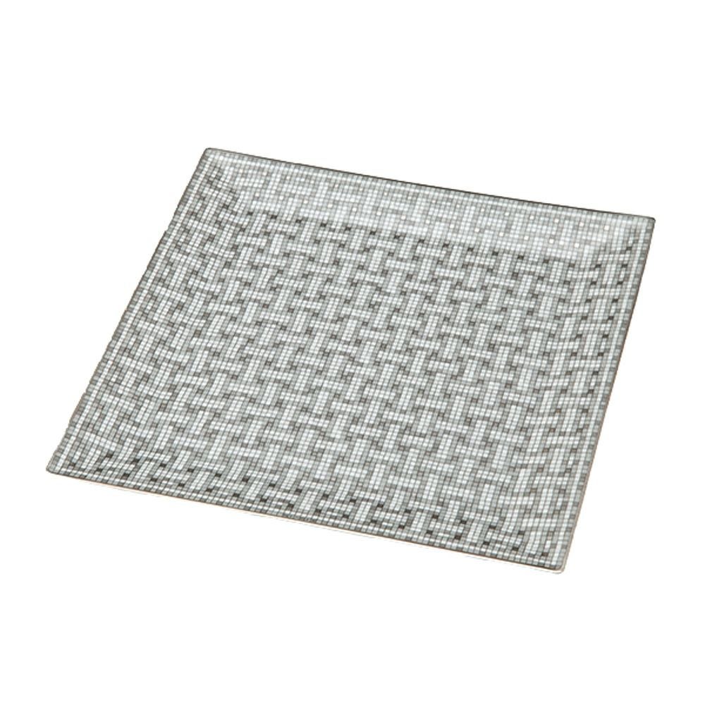 エルメス（HERMES） モザイク ヴァンキャトル プラチナ プチカレ（プレート） 19×19cm No.4 035044P