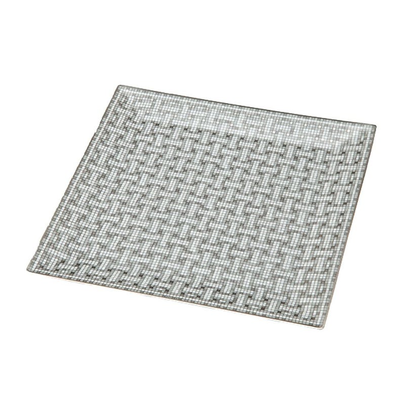 エルメス（HERMES） モザイク ヴァンキャトル プラチナ プチカレ（プレート） 19×19cm No.4 035044P