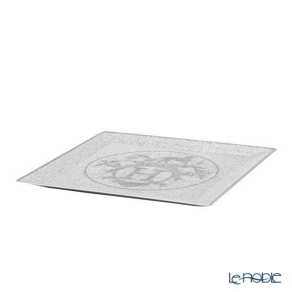 エルメス（HERMES） モザイク ヴァンキャトル プラチナ プチカレ（プレート） 23×23cm No.5 035045P