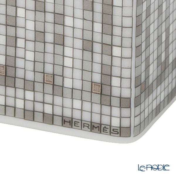 エルメス（HERMES） モザイク ヴァンキャトル プラチナ ミニボックス／シュガーボックス 5×5×7cm