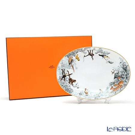 エルメス（HERMES） 赤道直下のスケッチ オーバルディッシュ ミディアム 42cm