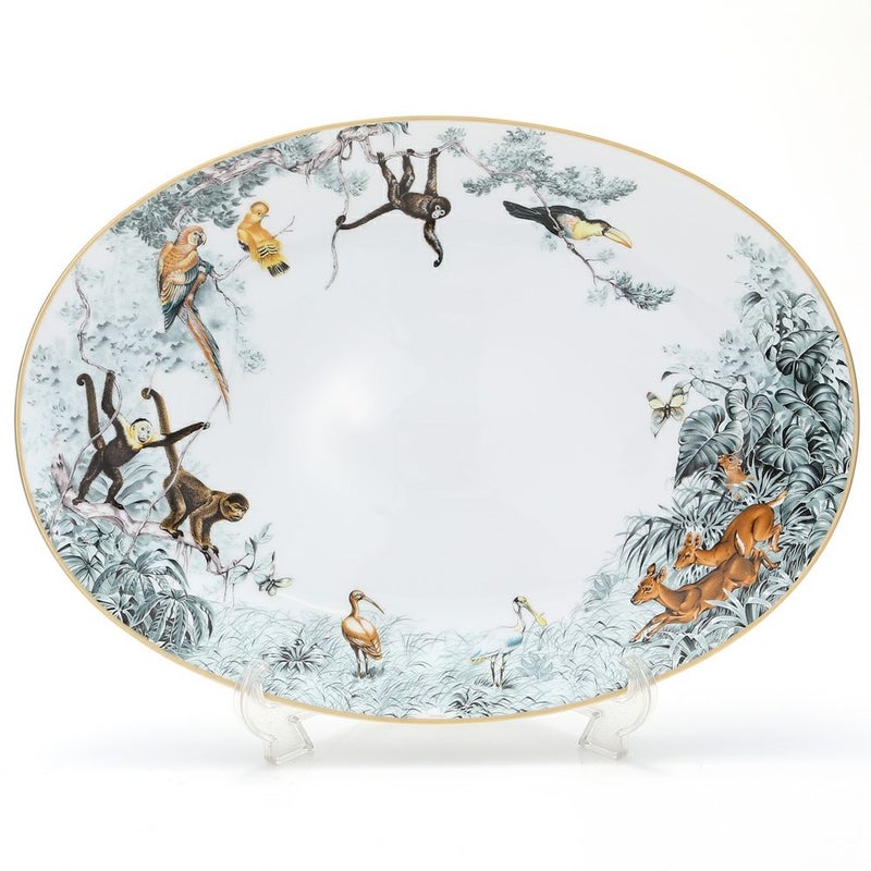 エルメス（HERMES） 赤道直下のスケッチ オーバルディッシュ ミディアム 42cm