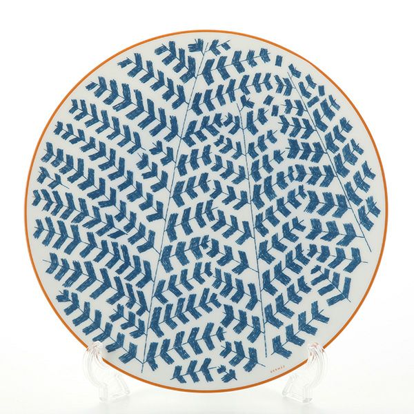 エルメス（HERMES） ウォーク・イン・ザ・ガーデン ディナープレート 27cm ブルー