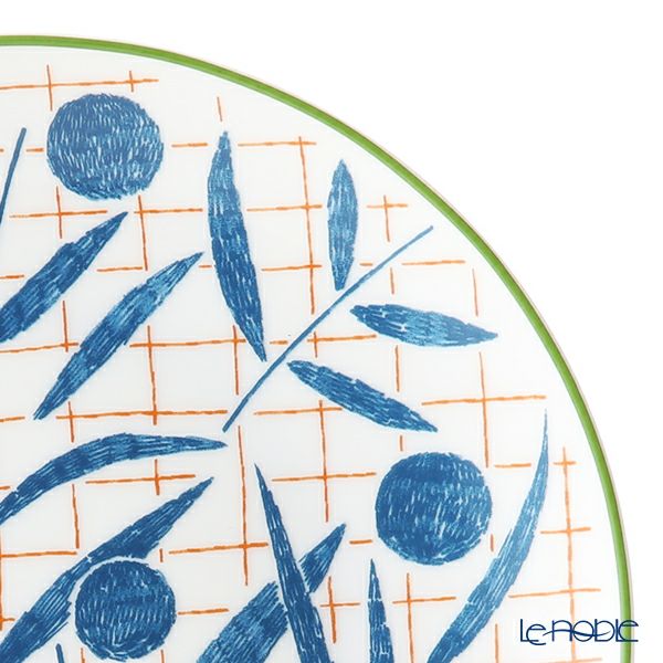 エルメス（HERMES） ウォーク・イン・ザ・ガーデン デザートプレート 21cm ブルー