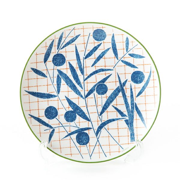 エルメス（HERMES） ウォーク・イン・ザ・ガーデン デザートプレート 21cm ブルー