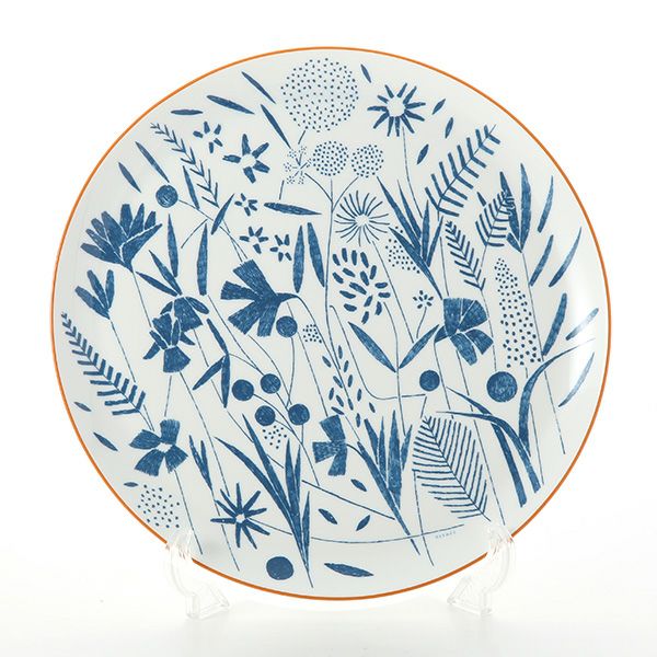 エルメス（HERMES） ウォーク・イン・ザ・ガーデン タルトプラター 32cm ブルー