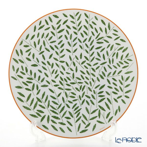 エルメス（HERMES） ウォーク・イン・ザ・ガーデン ディナープレート 27cm グリーン