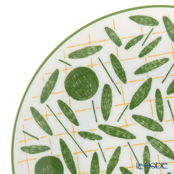 エルメス（HERMES） ウォーク・イン・ザ・ガーデン デザートプレート 21cm グリーン
