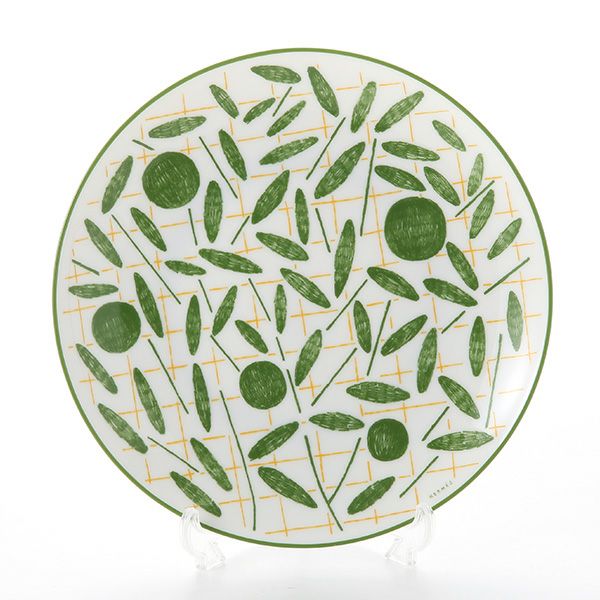 エルメス（HERMES） ウォーク・イン・ザ・ガーデン デザートプレート 21cm グリーン
